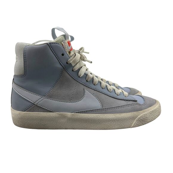 Nike Youth 5.5Y Blazer Shoe Blue Whisper Mid 77 Dance Mid Classic Retro Sneaker - Picture 1 of 13